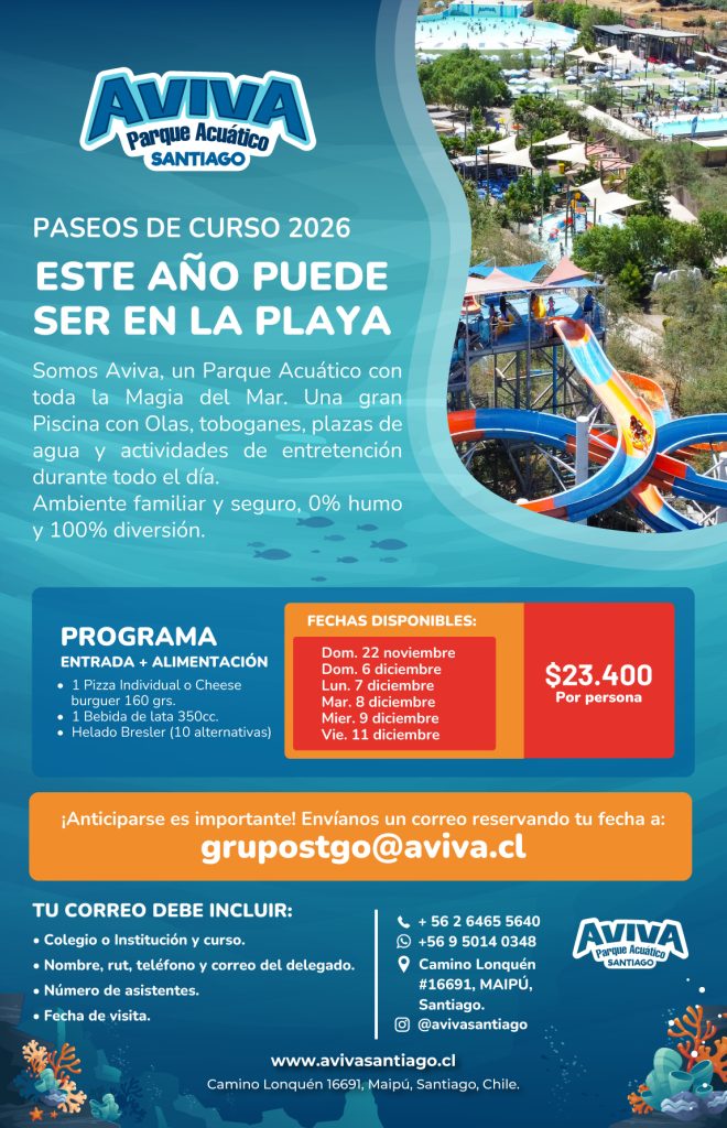 Folleto Paseos de Curso 2026